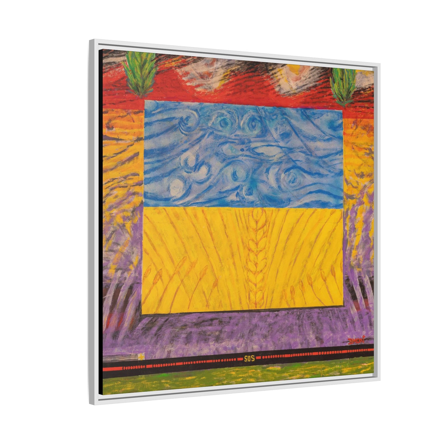 Blue and Yellow Art Print