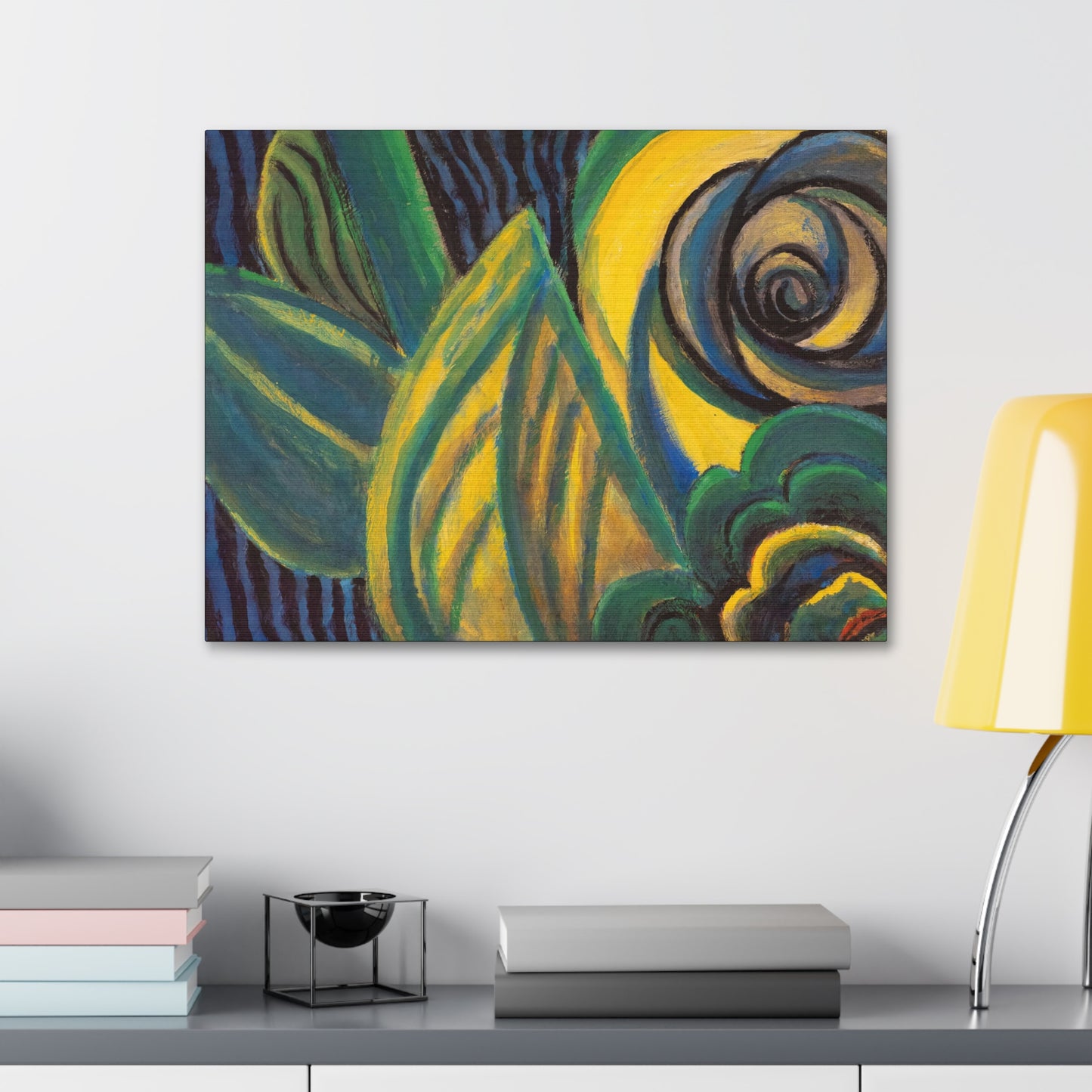 Green and Yellow Abstract