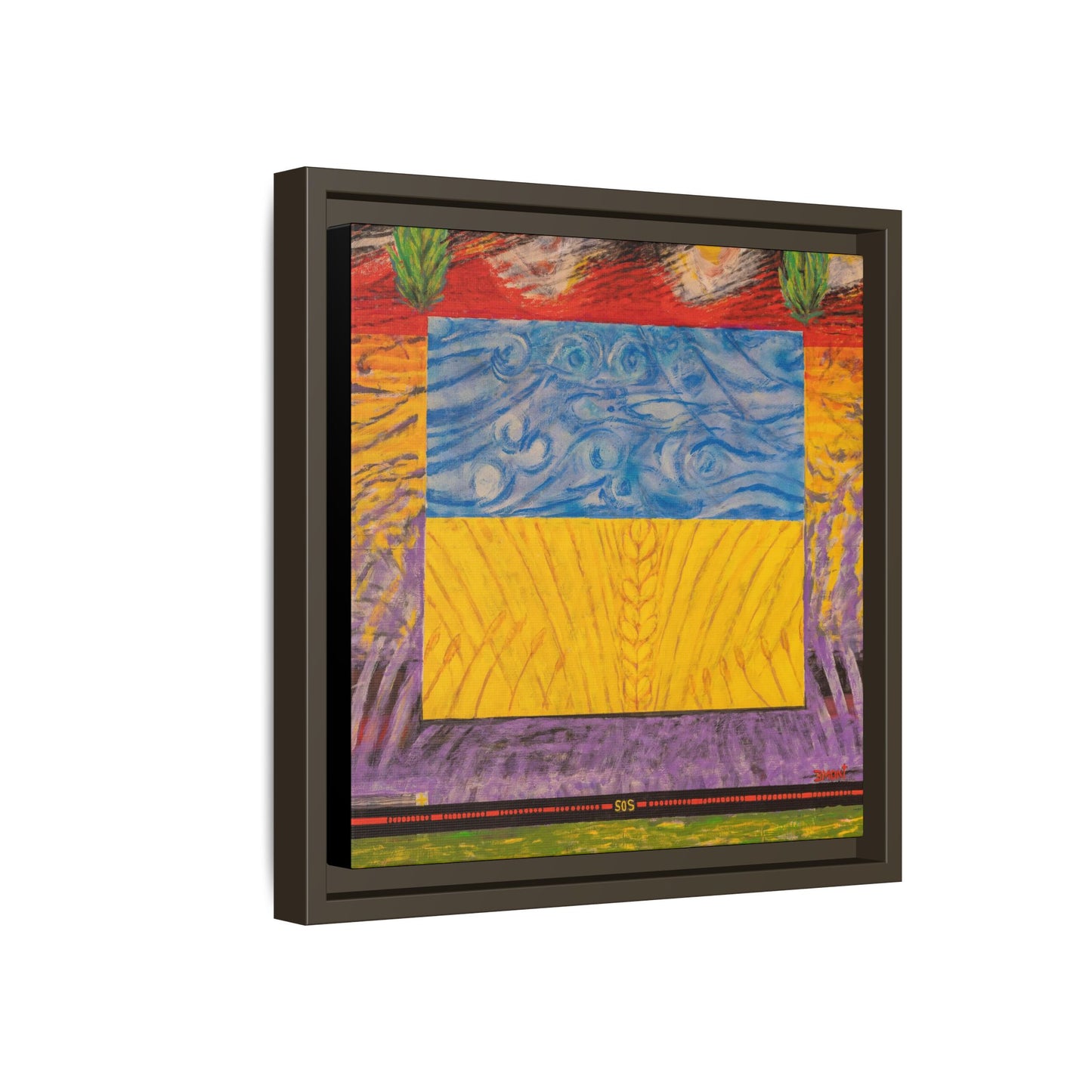 Blue and Yellow Art Print