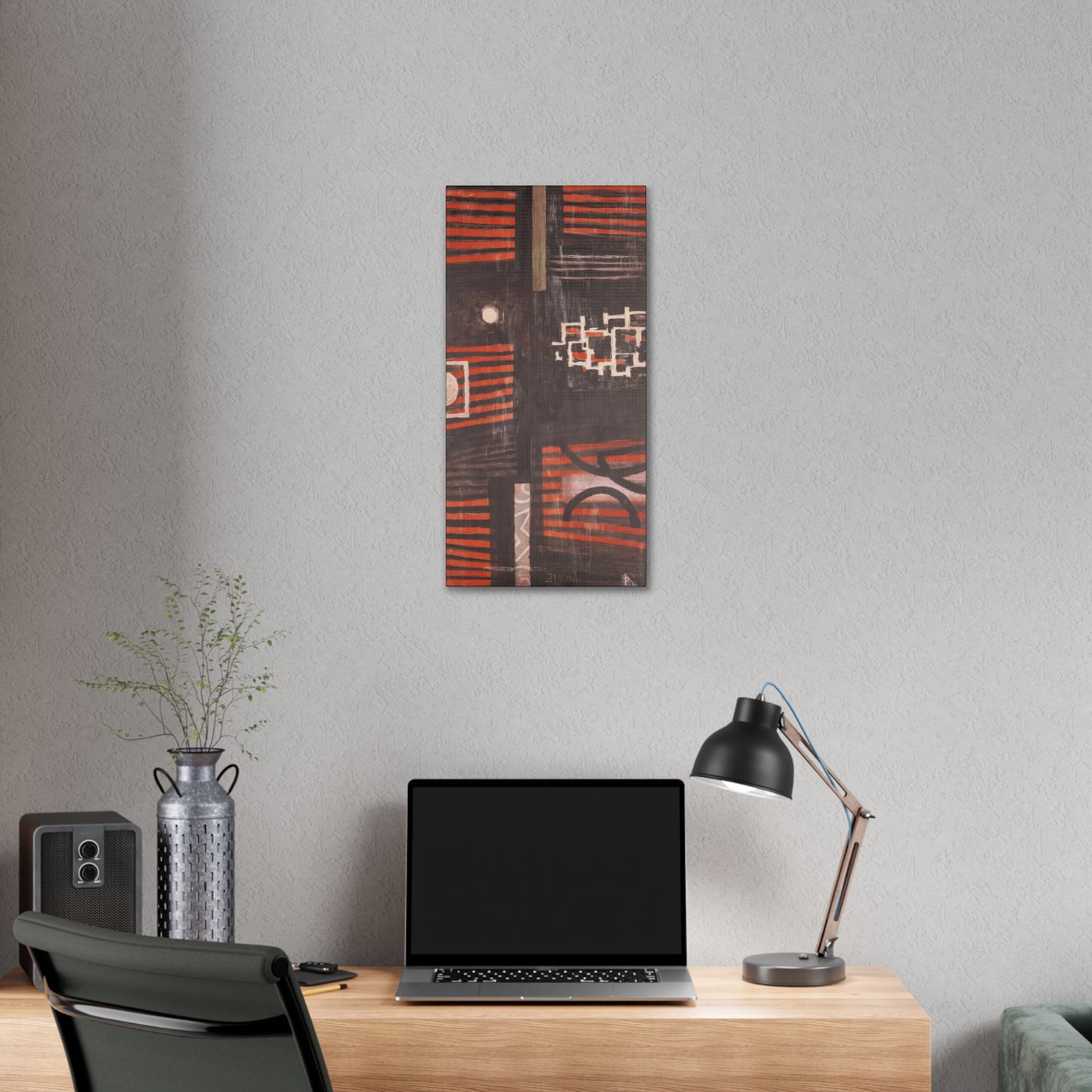 Red and Black Art Print