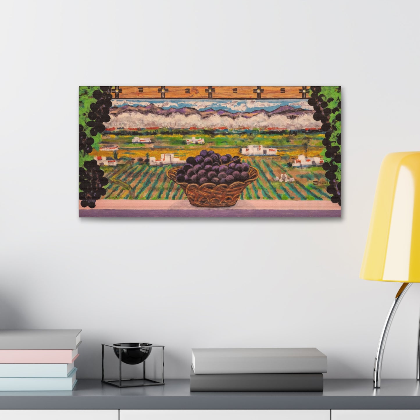 Grapes Landscape Art Print