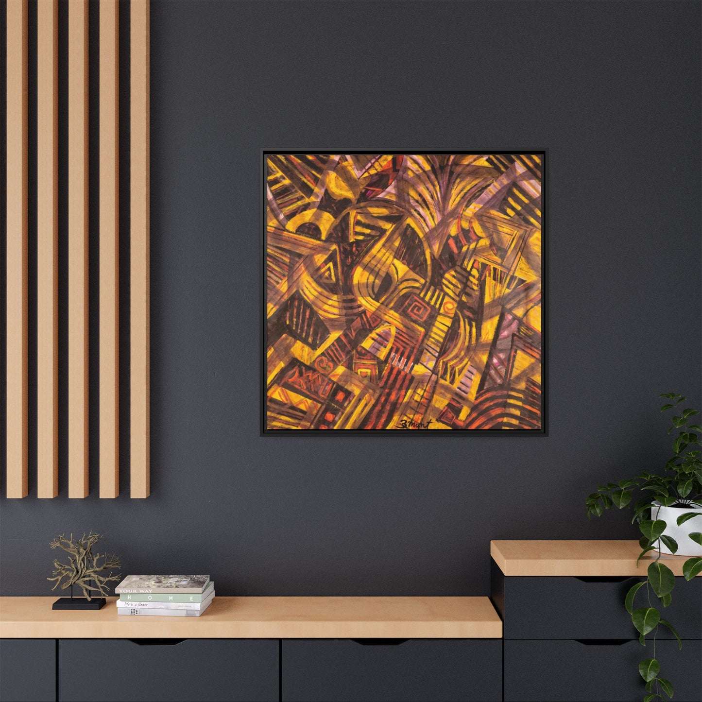 Bold Colorful Abstract Contemporary Art Print