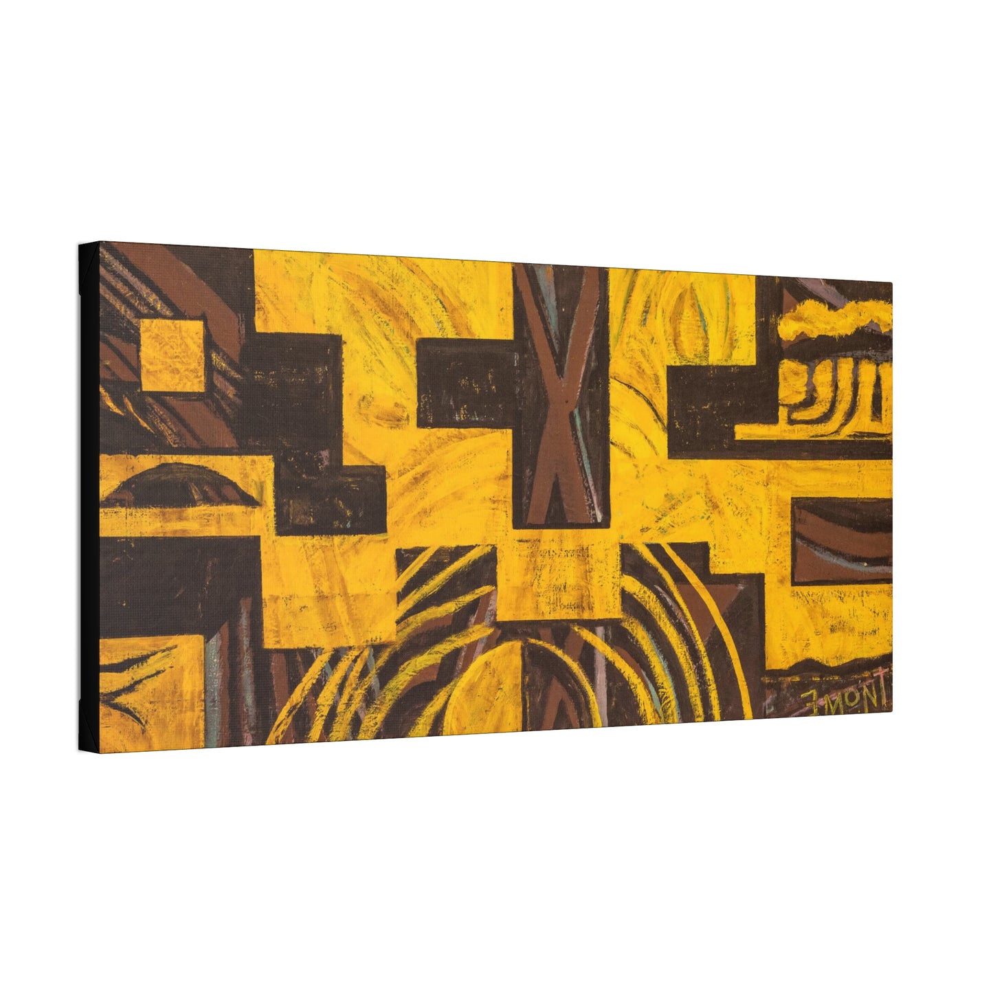 Yellow Abstract Print