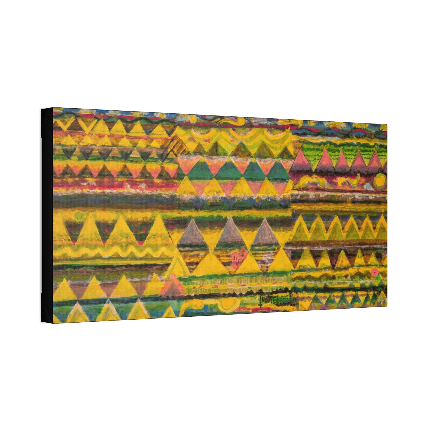 Colorful Horizontal Abstract Art Print