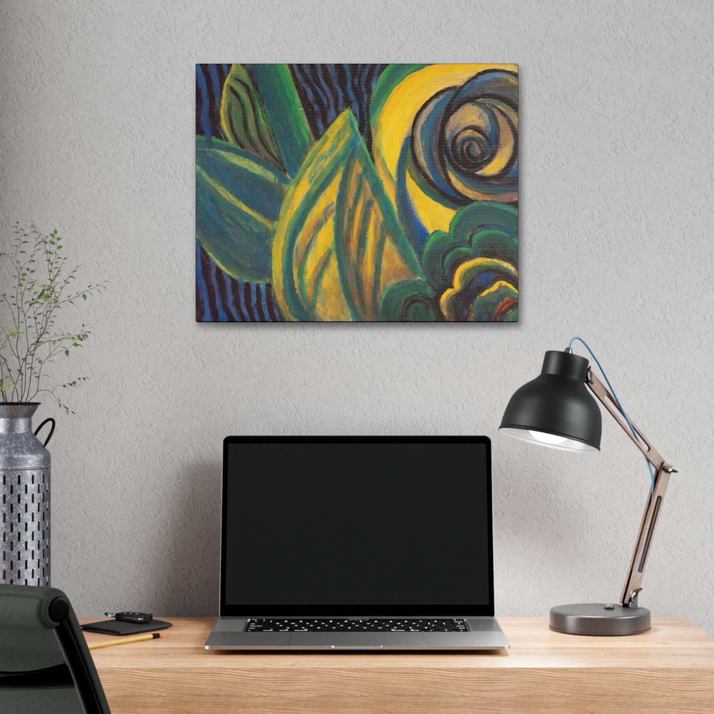 Green and Yellow Abstract