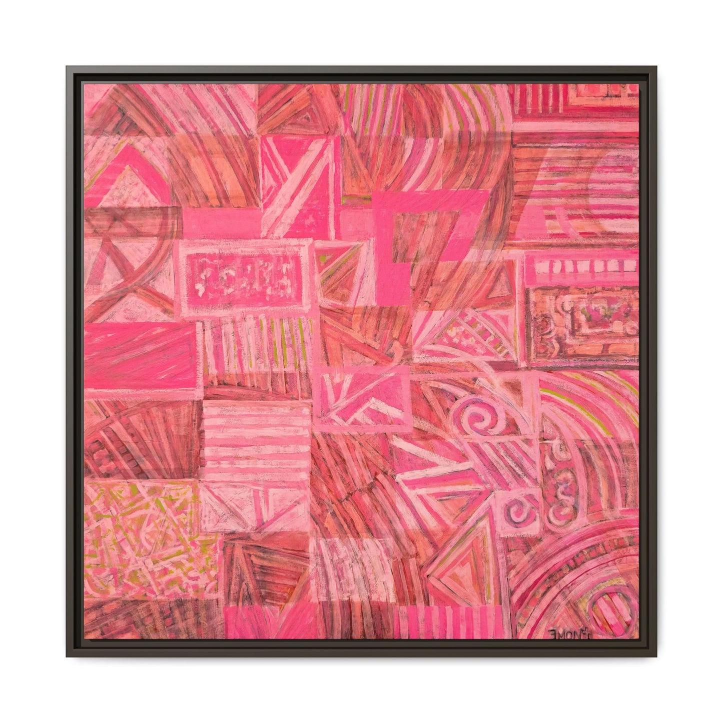 Large Abstract Print on Canvas