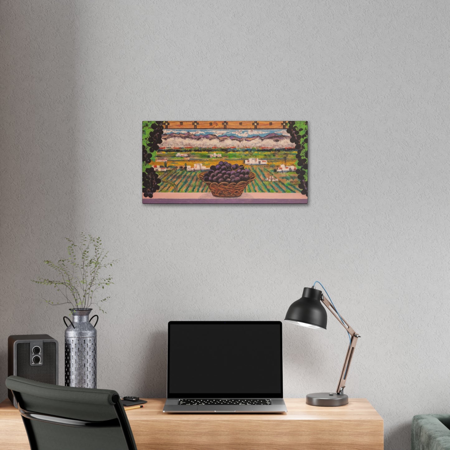 Grapes Landscape Art Print