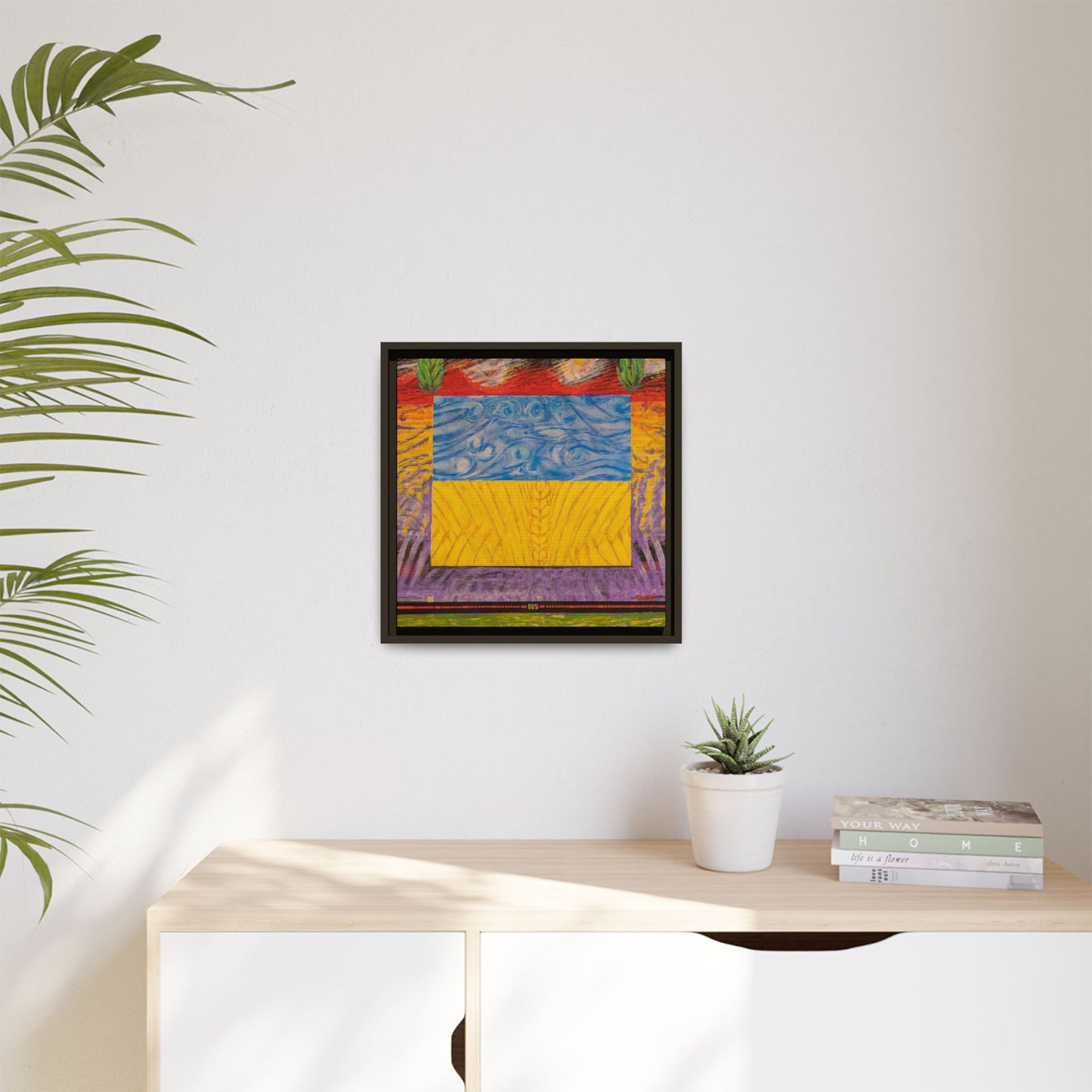 Blue and Yellow Art Print