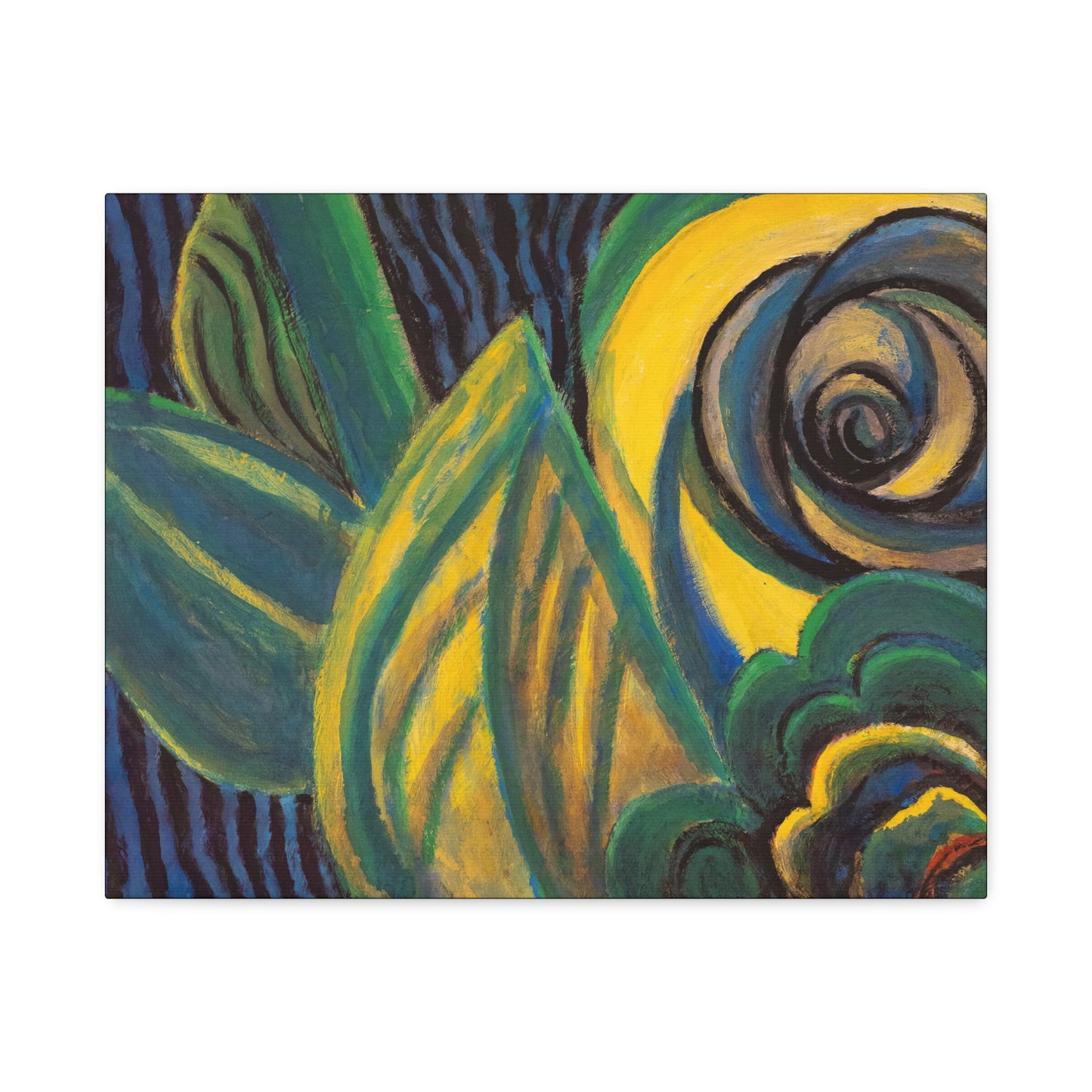 Green and Yellow Abstract