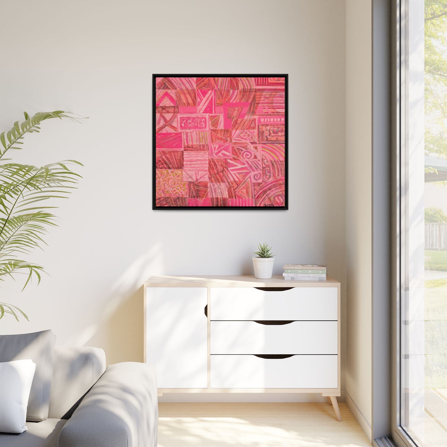 Large Abstract Print on Canvas