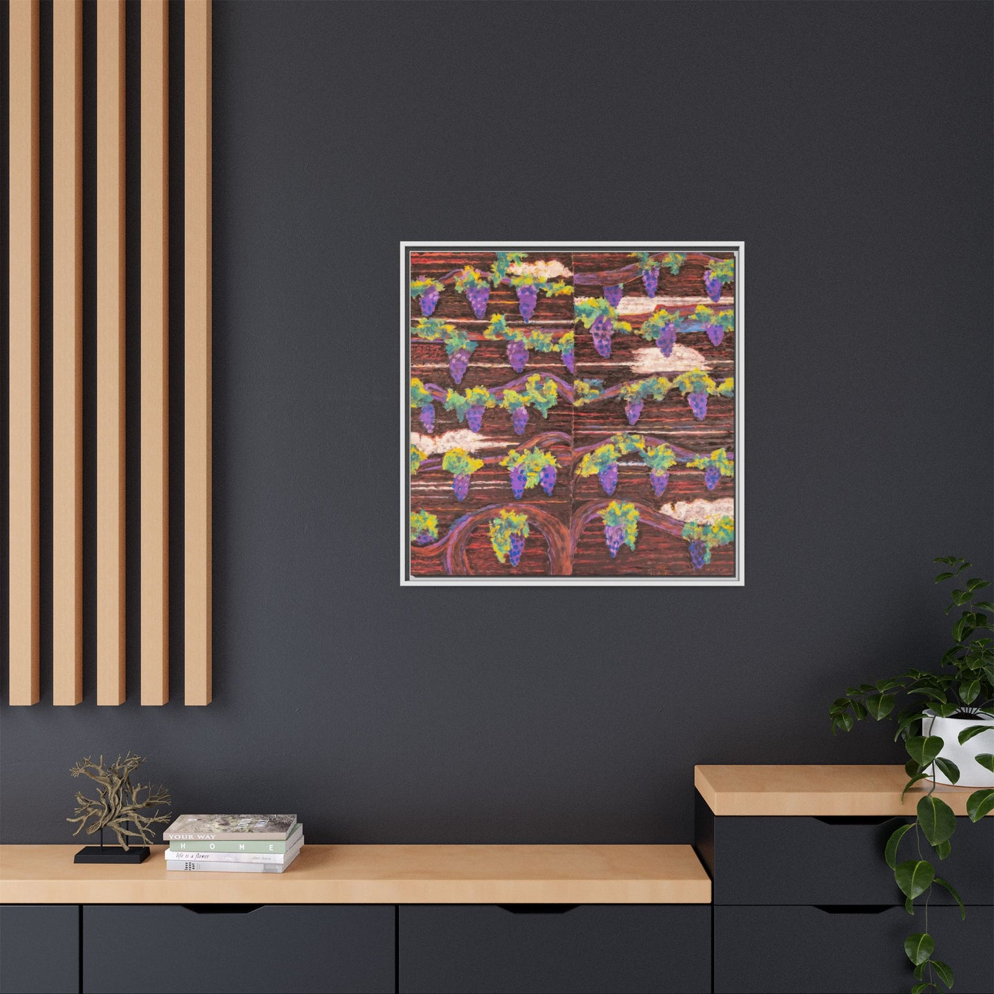 Wine Grapes Art Print