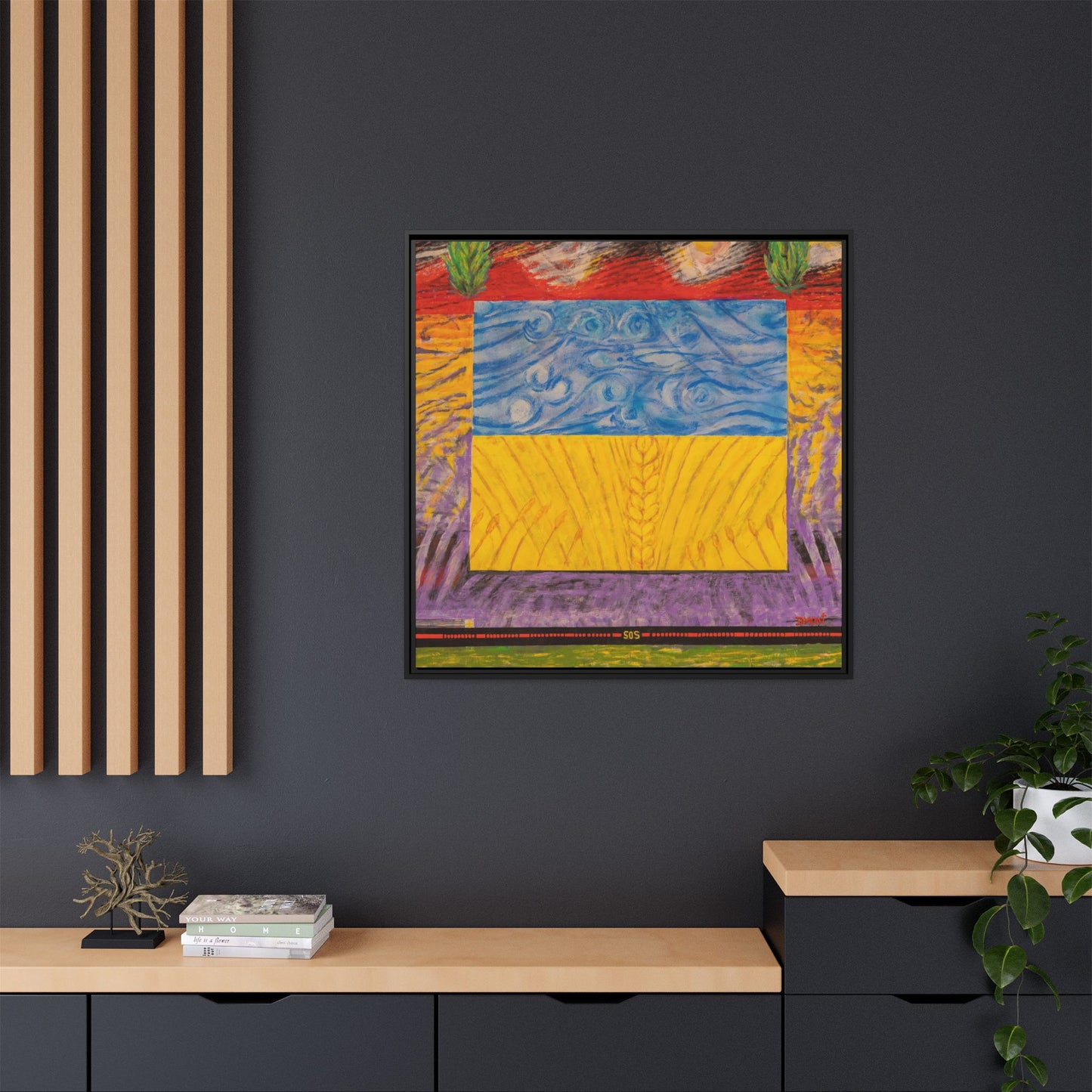 Blue and Yellow Art Print