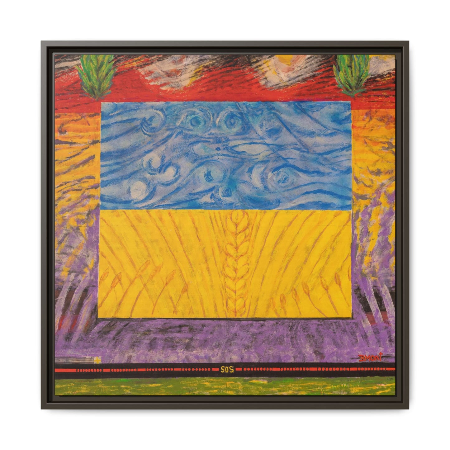 Blue and Yellow Art Print