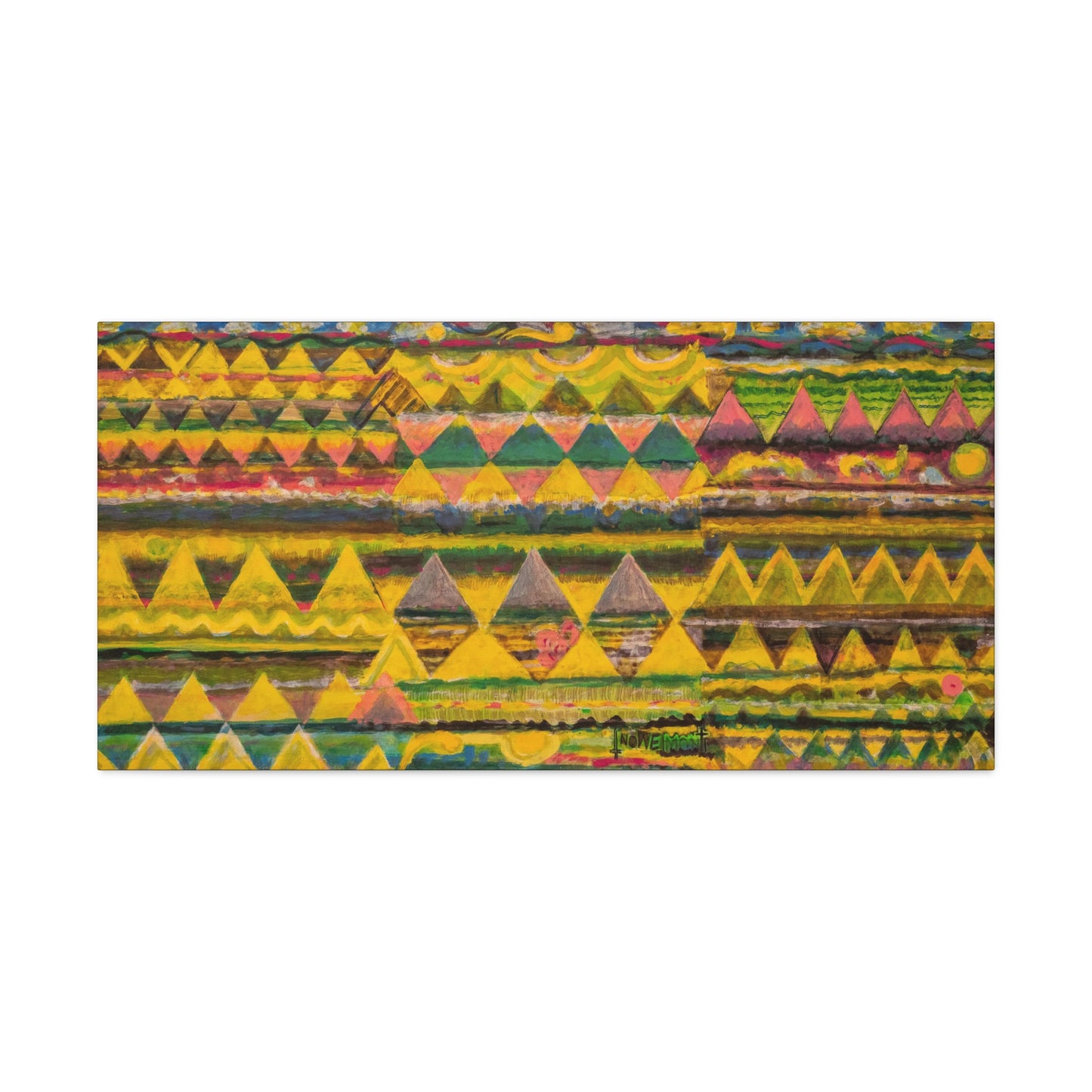 Colorful Horizontal Abstract Art Print