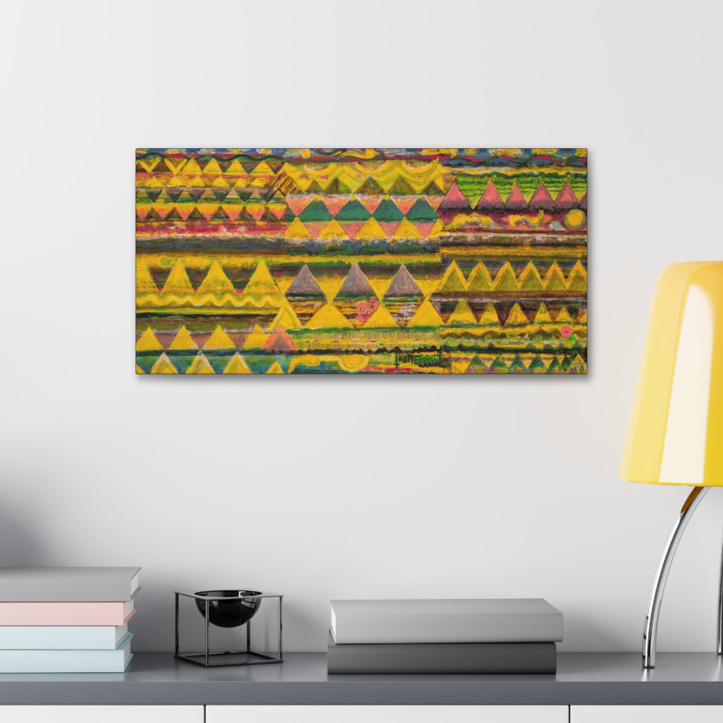 Colorful Horizontal Abstract Art Print