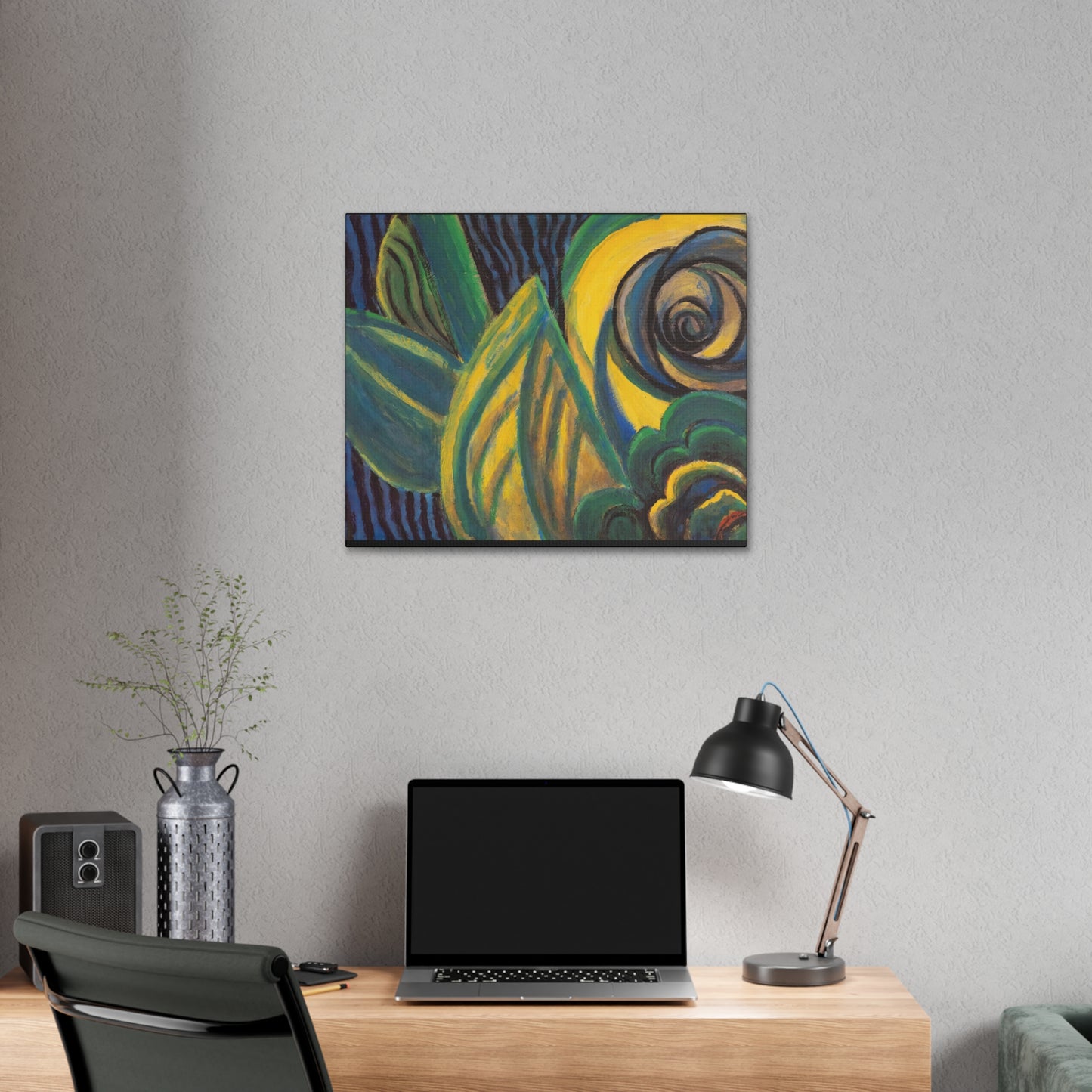 Green and Yellow Abstract