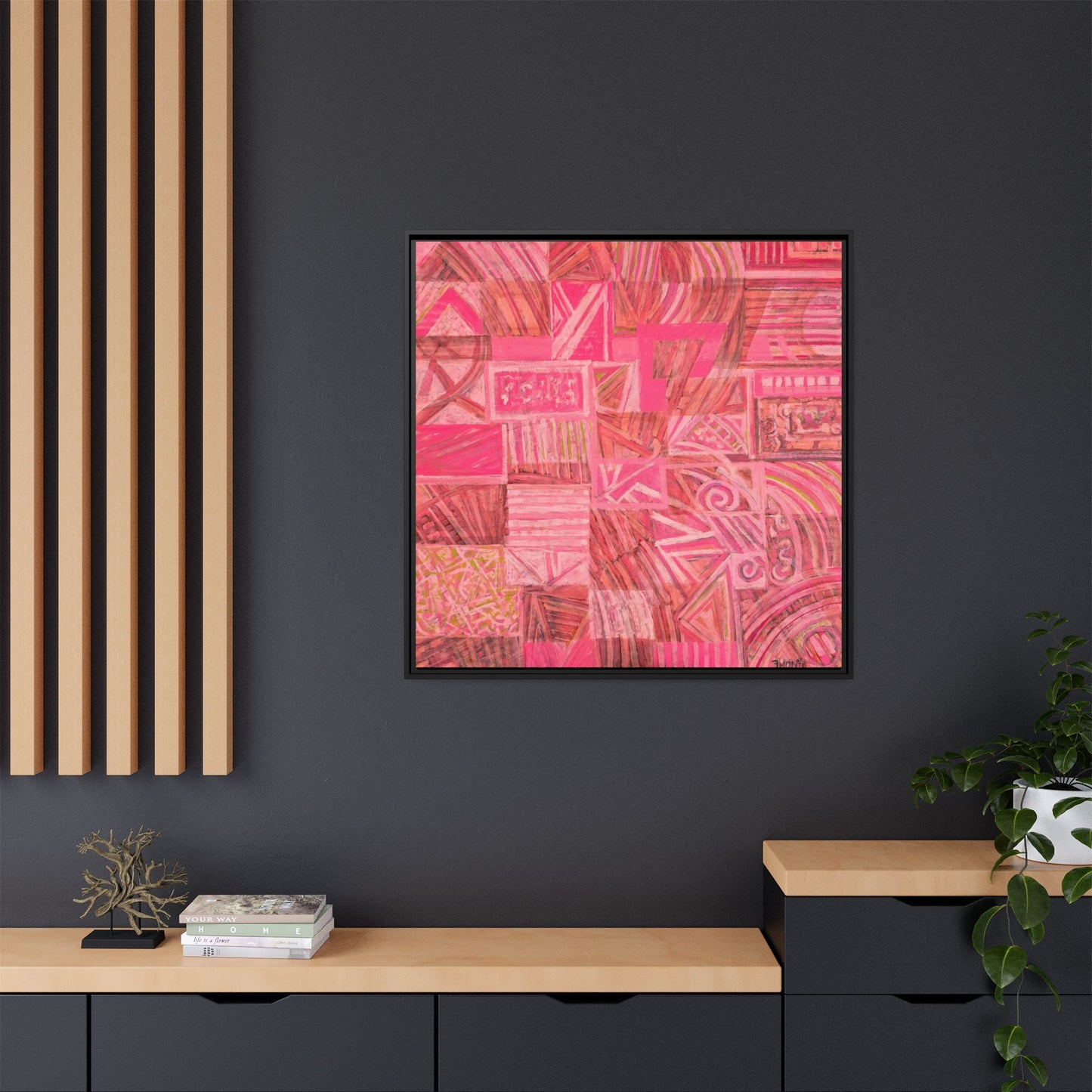 Large Abstract Print on Canvas