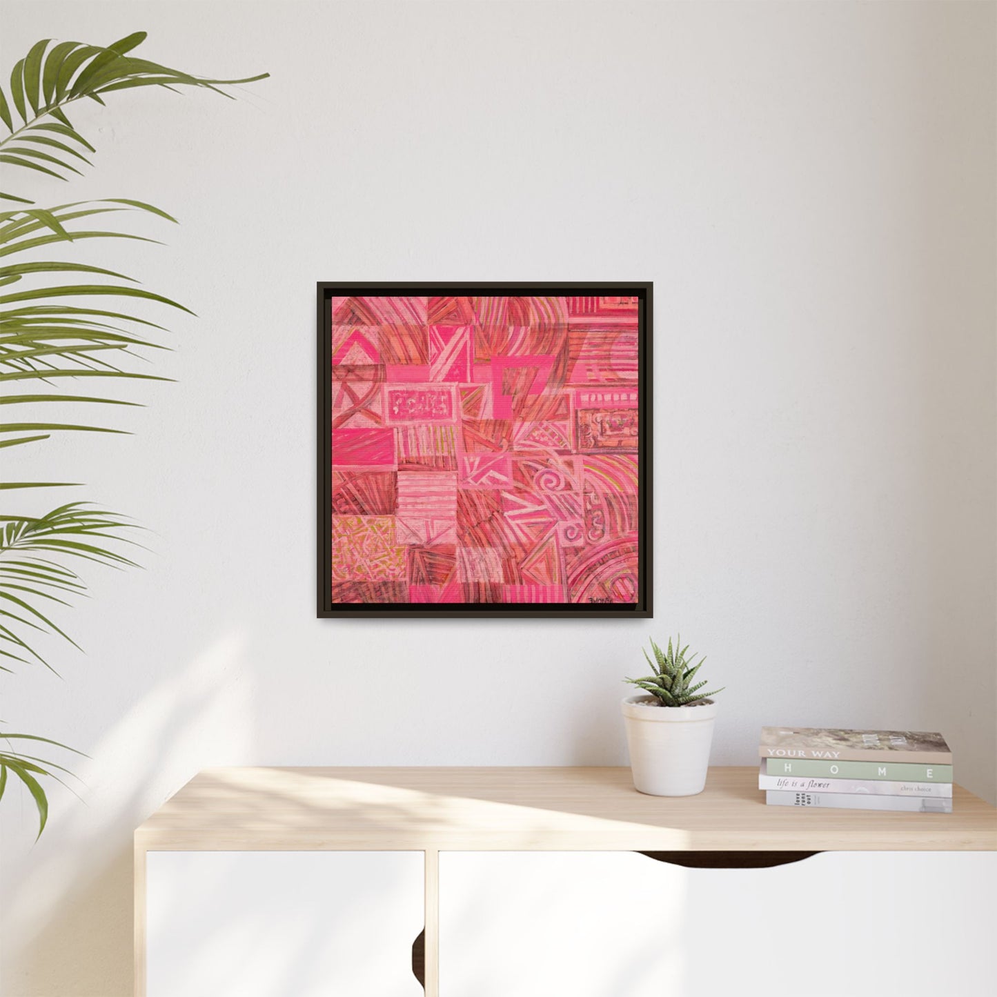 Large Abstract Print on Canvas