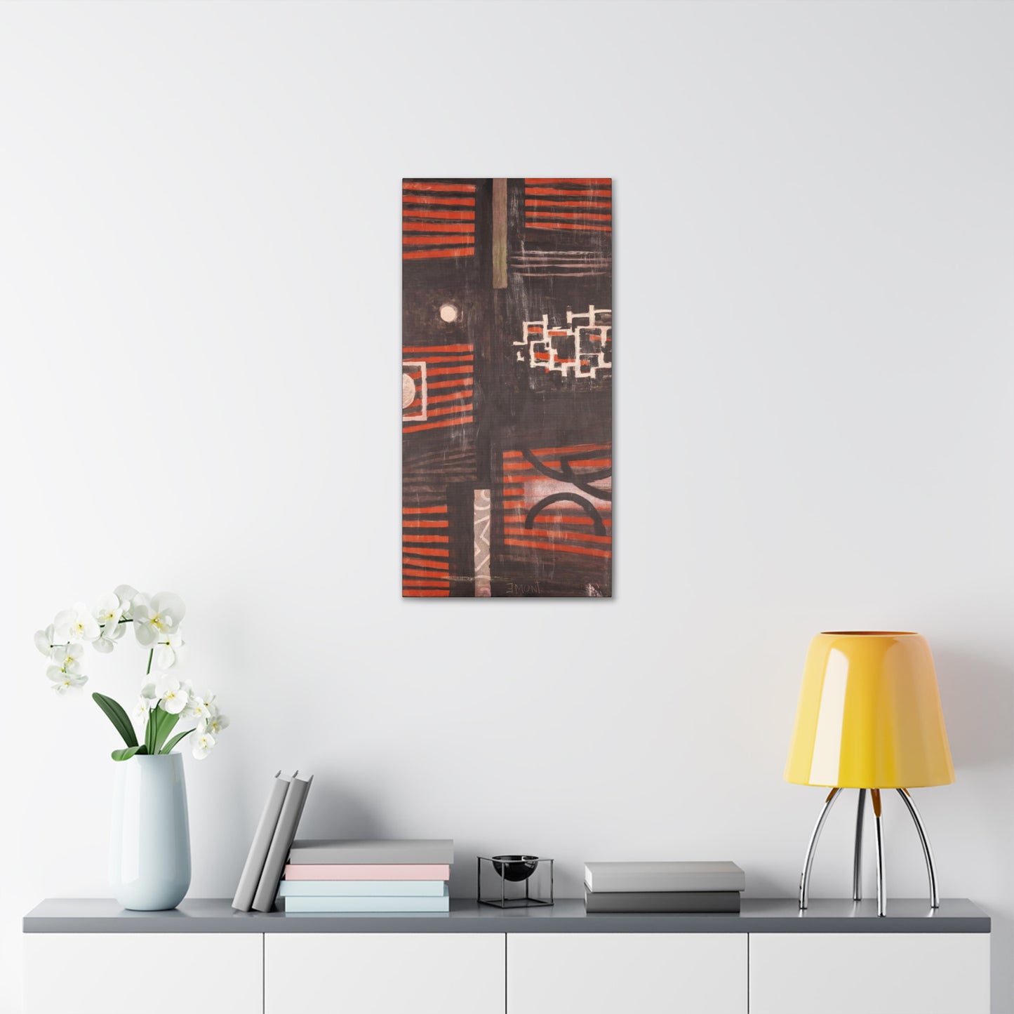 Red and Black Art Print