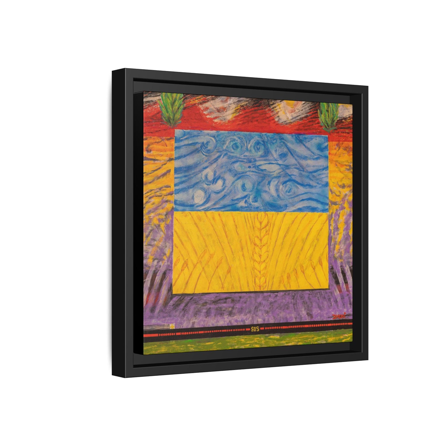 Blue and Yellow Art Print