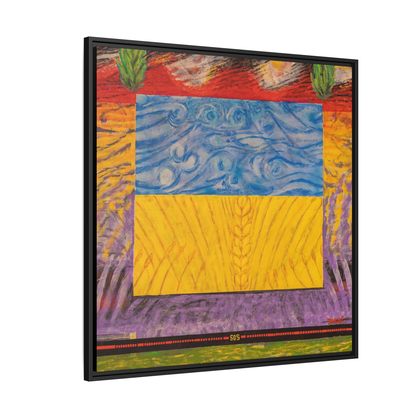 Blue and Yellow Art Print