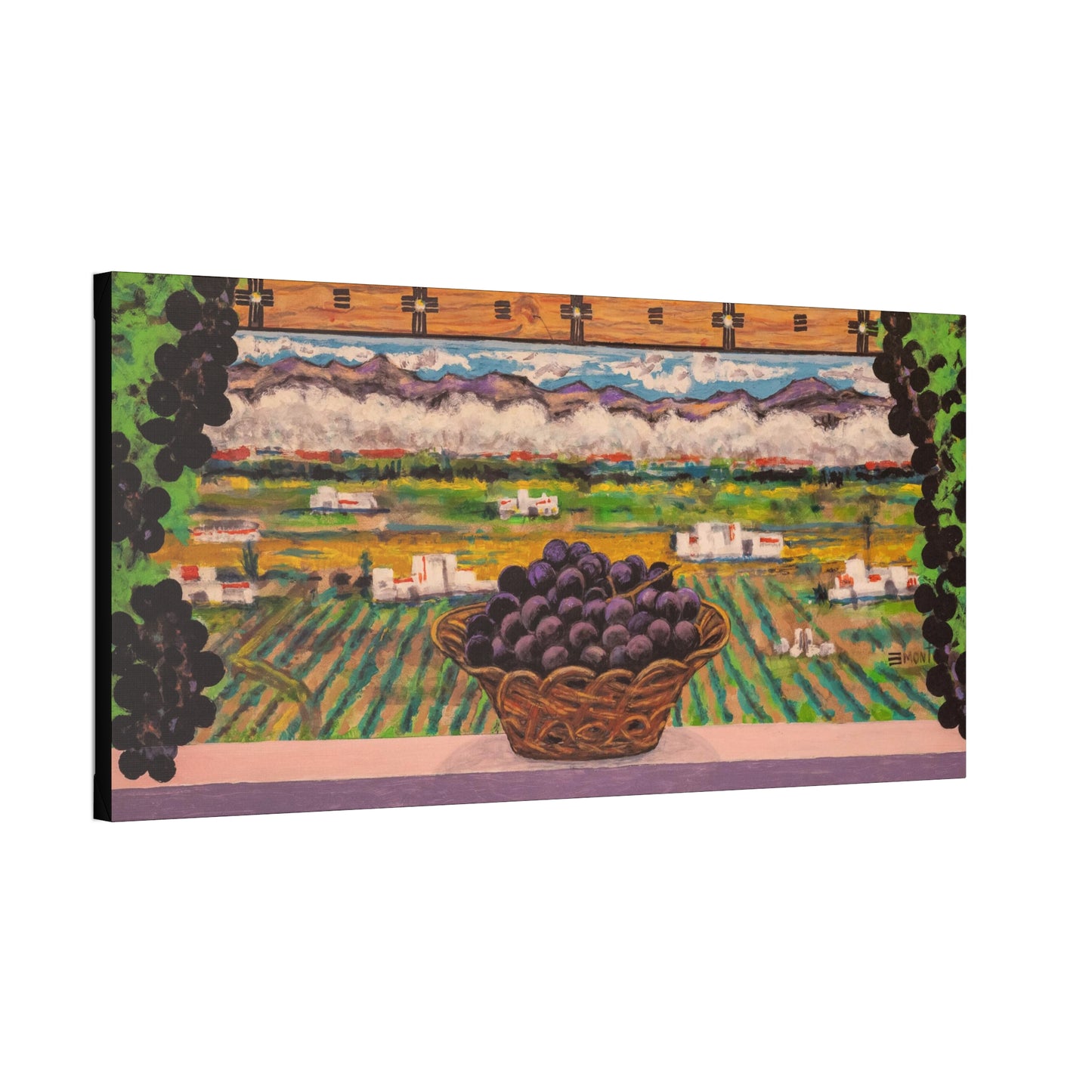 Grapes Landscape Art Print