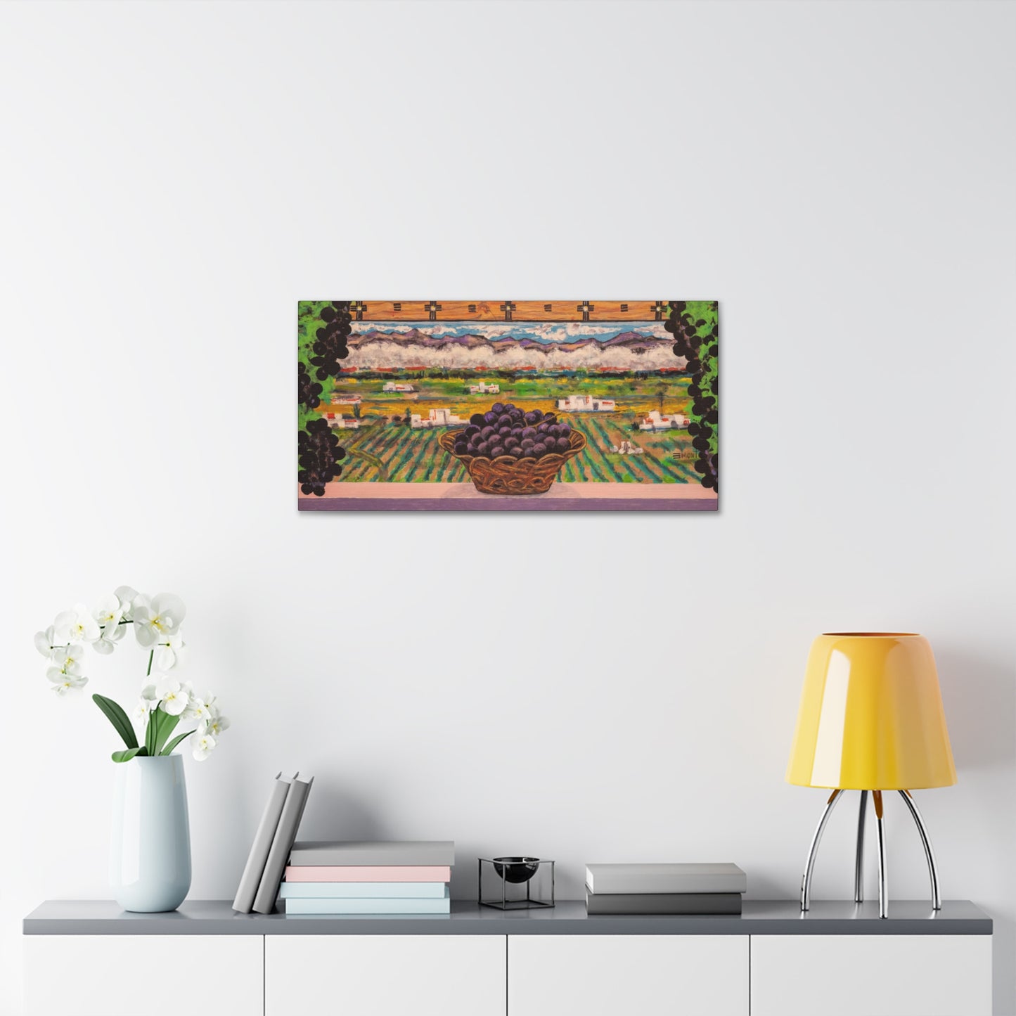 Grapes Landscape Art Print