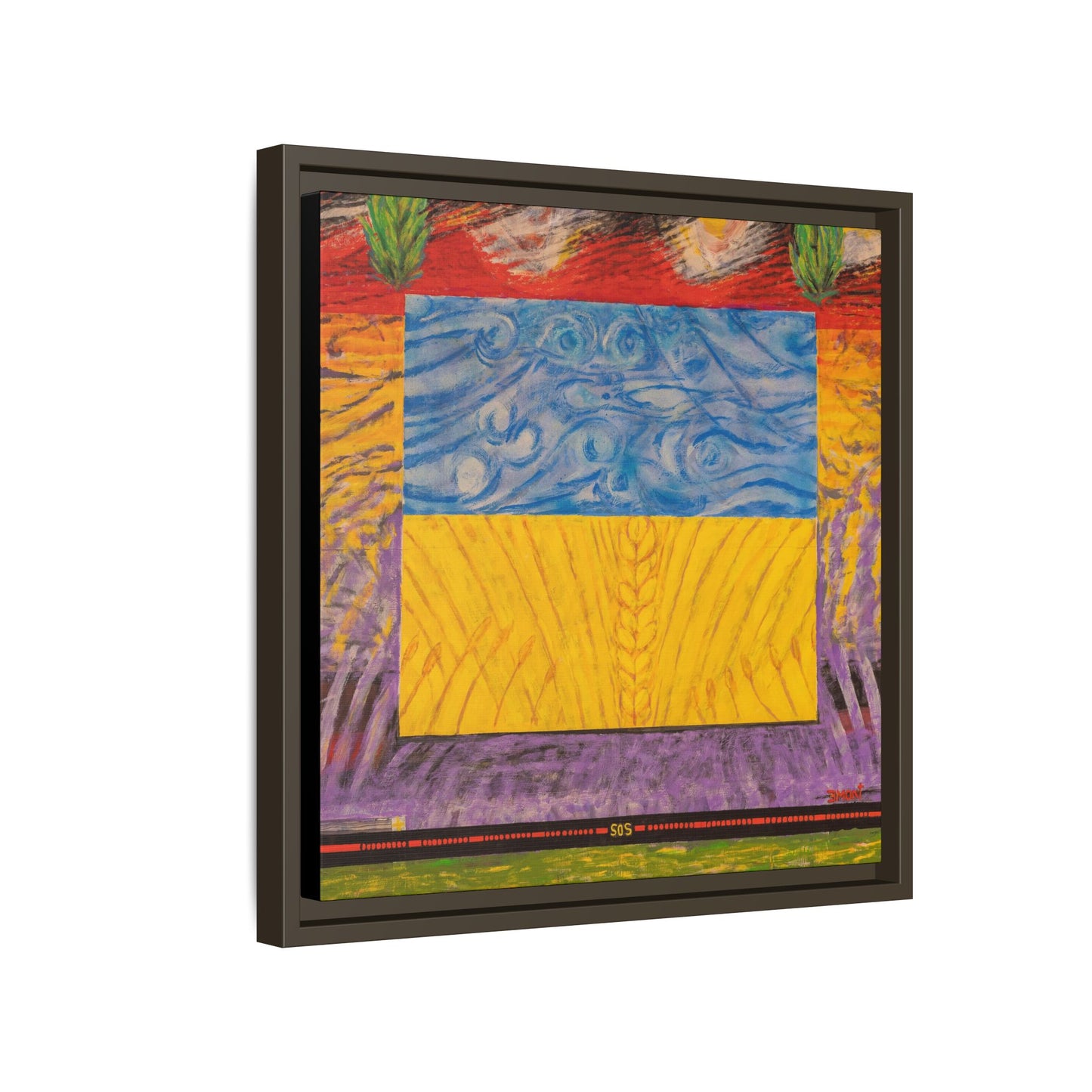 Blue and Yellow Art Print